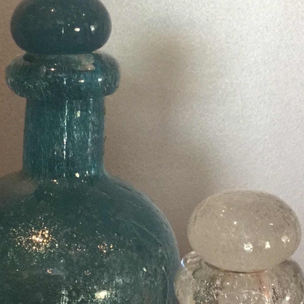 Blown glass decorative jars - Picture 2 of 4